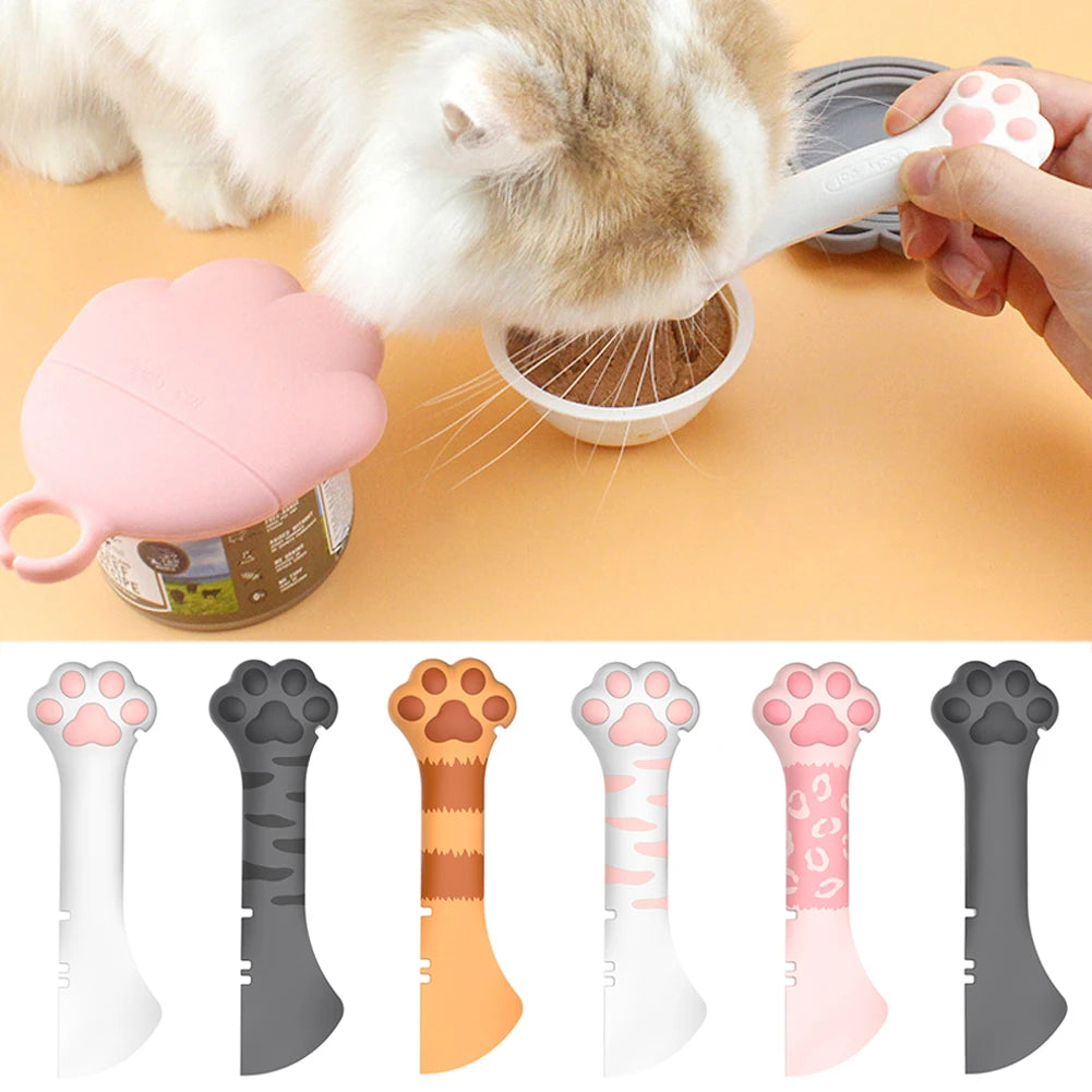 Pet Food Spoon & Can Opener – Multifunction Feeding Tool for Dogs & Cats