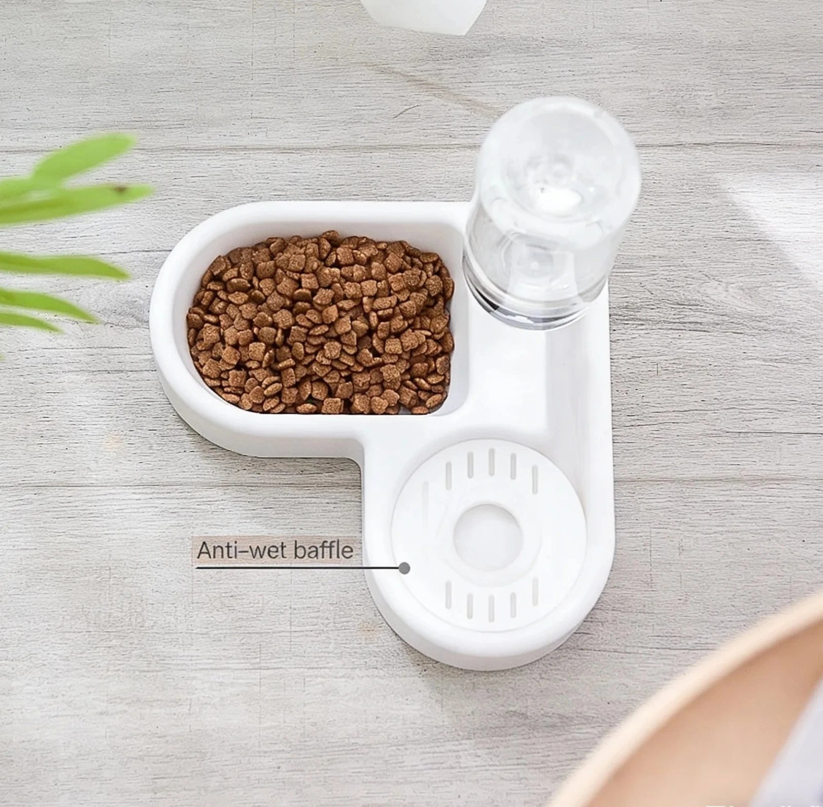 Automatic Pet Water & Food Bowl – 500ml Dual-Use Moisture-Proof Feeder for Dogs & Cats