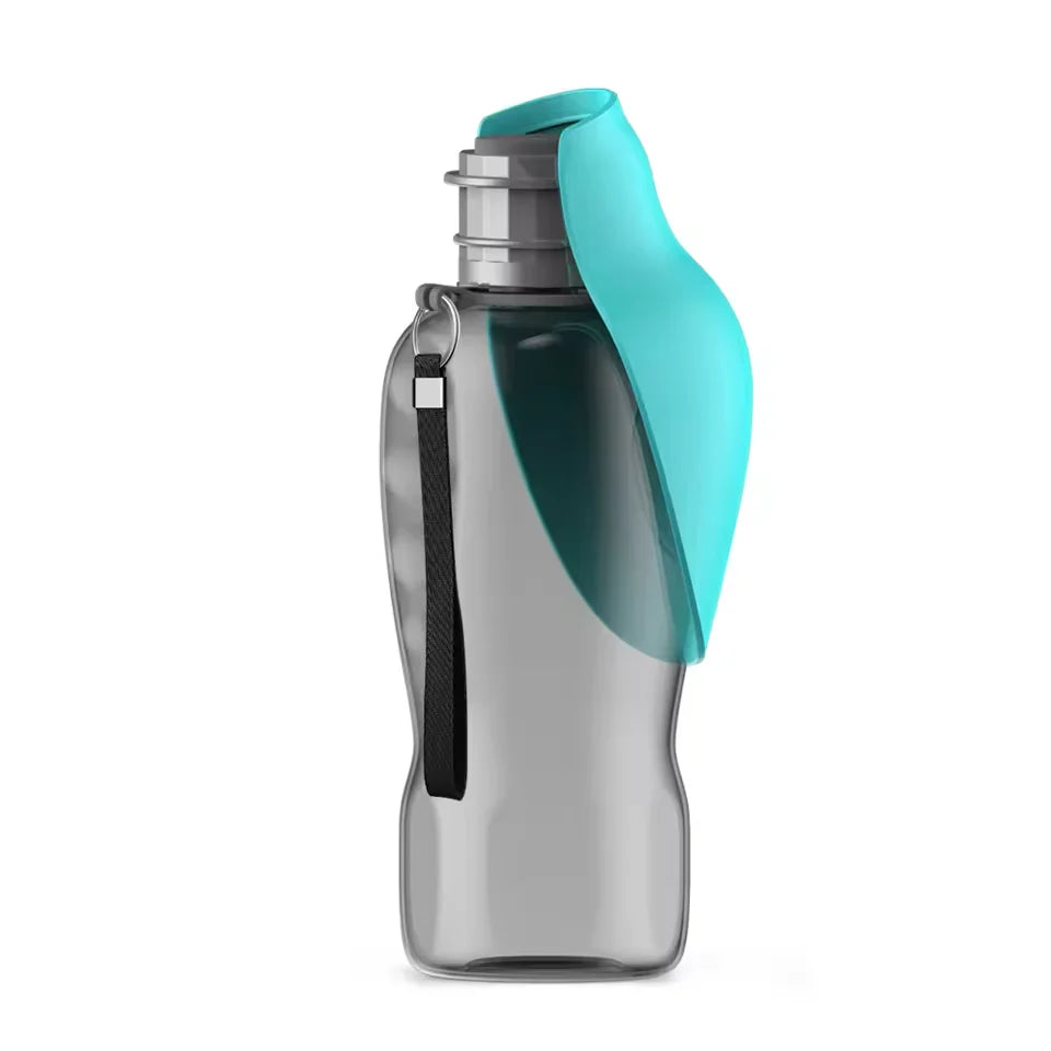 Large Dog Water Bottle 800ml – Foldable Flip Outdoor Travel Feeder