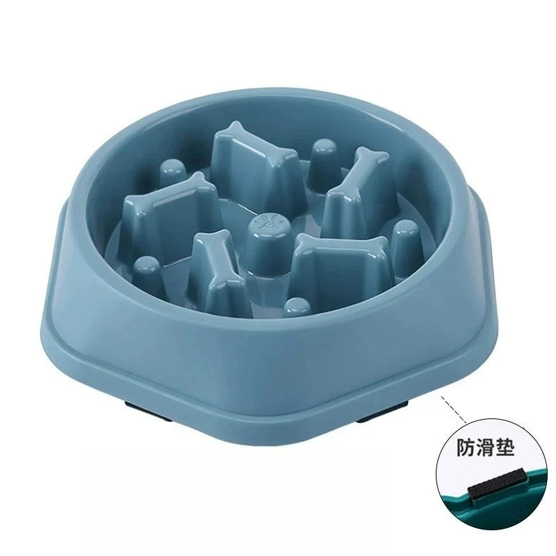 Slow Feeder Dog Bowl – Anti-Choking Puzzle Dish for Small & Medium Dogs