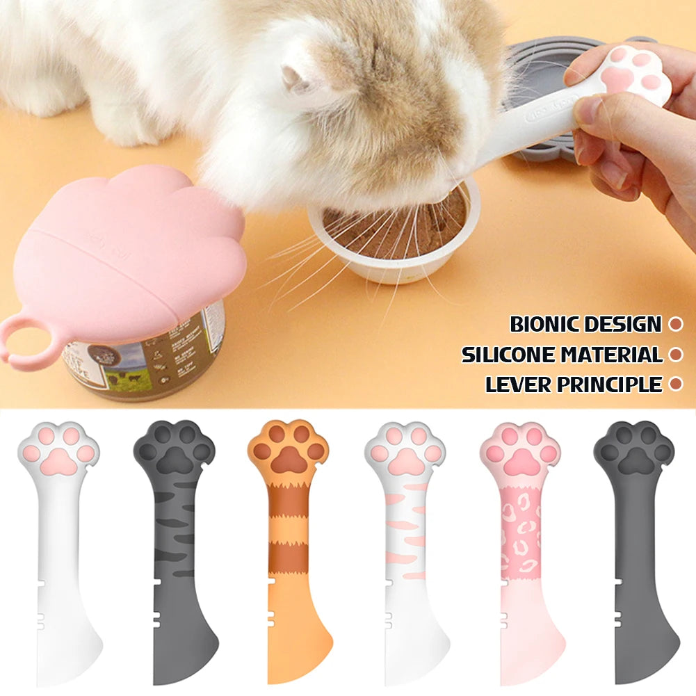 Pet Food Spoon & Can Opener – Multifunction Feeding Tool for Dogs & Cats