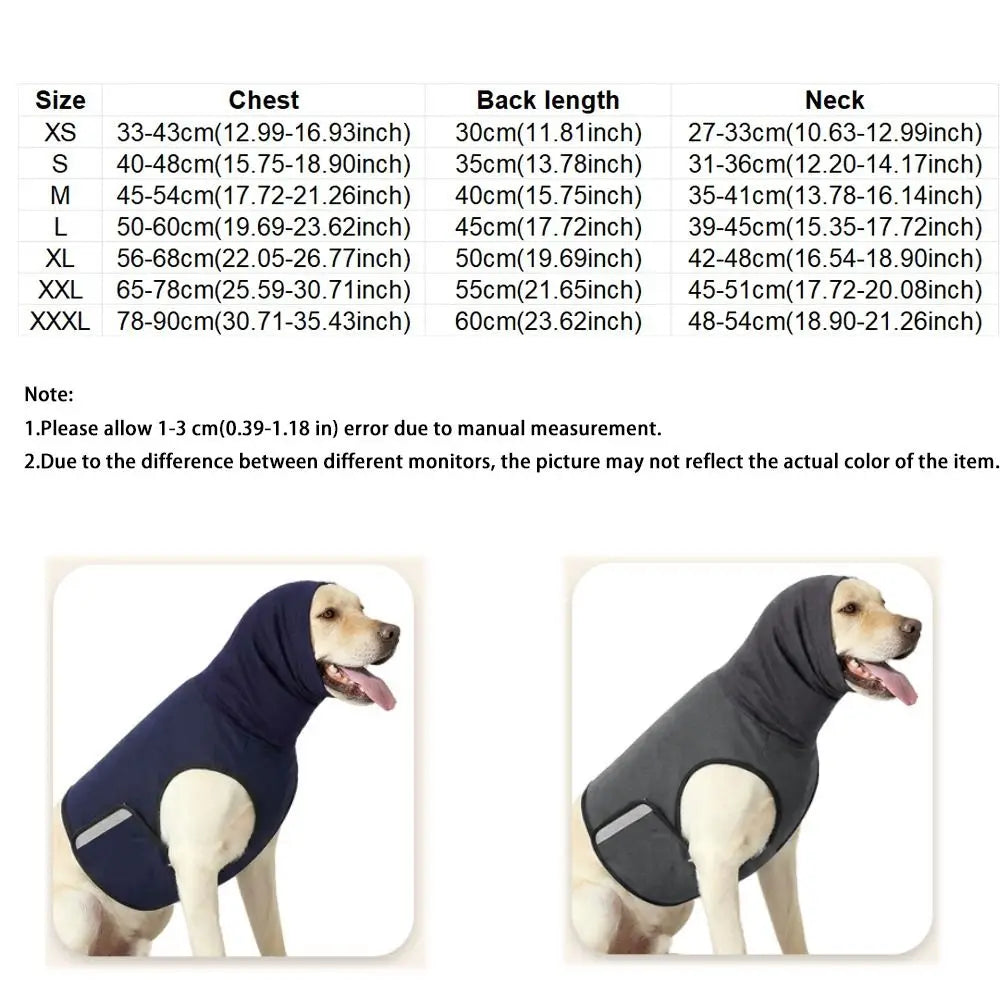 Noise-Proof Dog Anxiety Vest – Breathable Reflective Calming Wrap for Dogs
