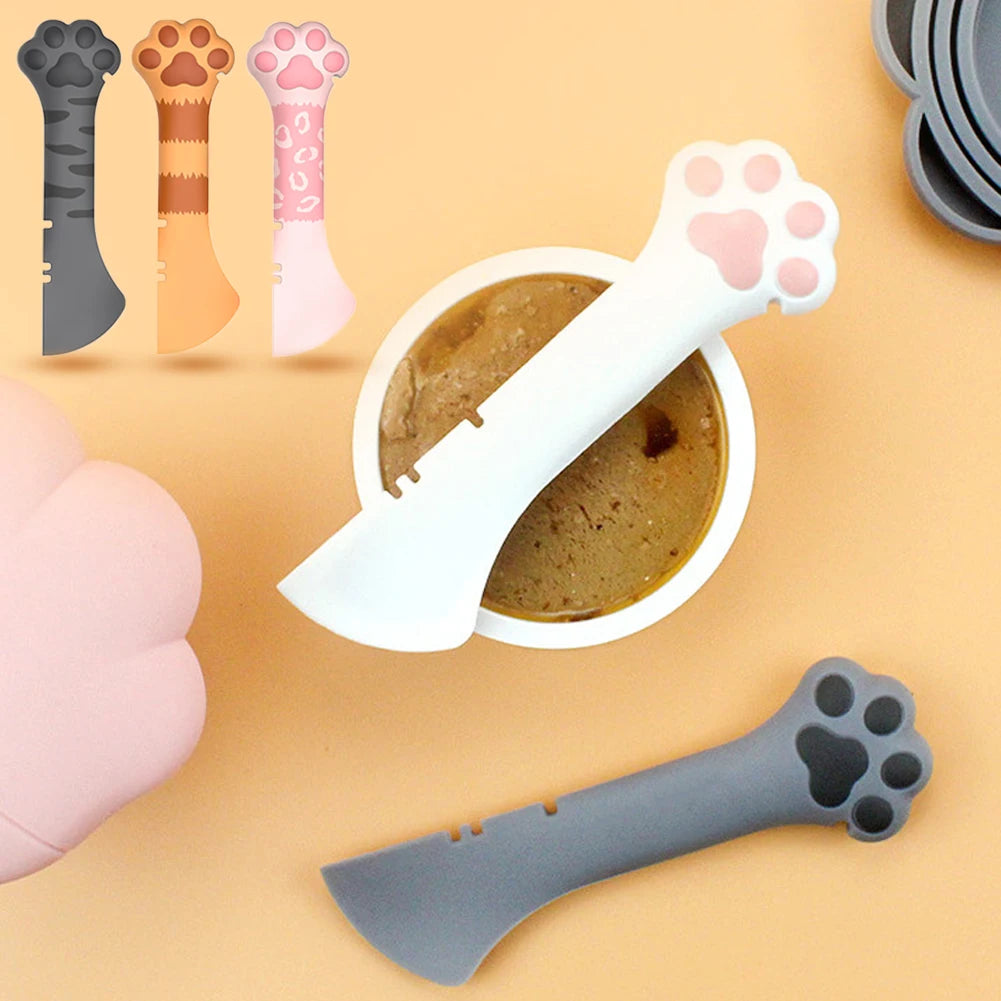 Pet Food Spoon & Can Opener – Multifunction Feeding Tool for Dogs & Cats