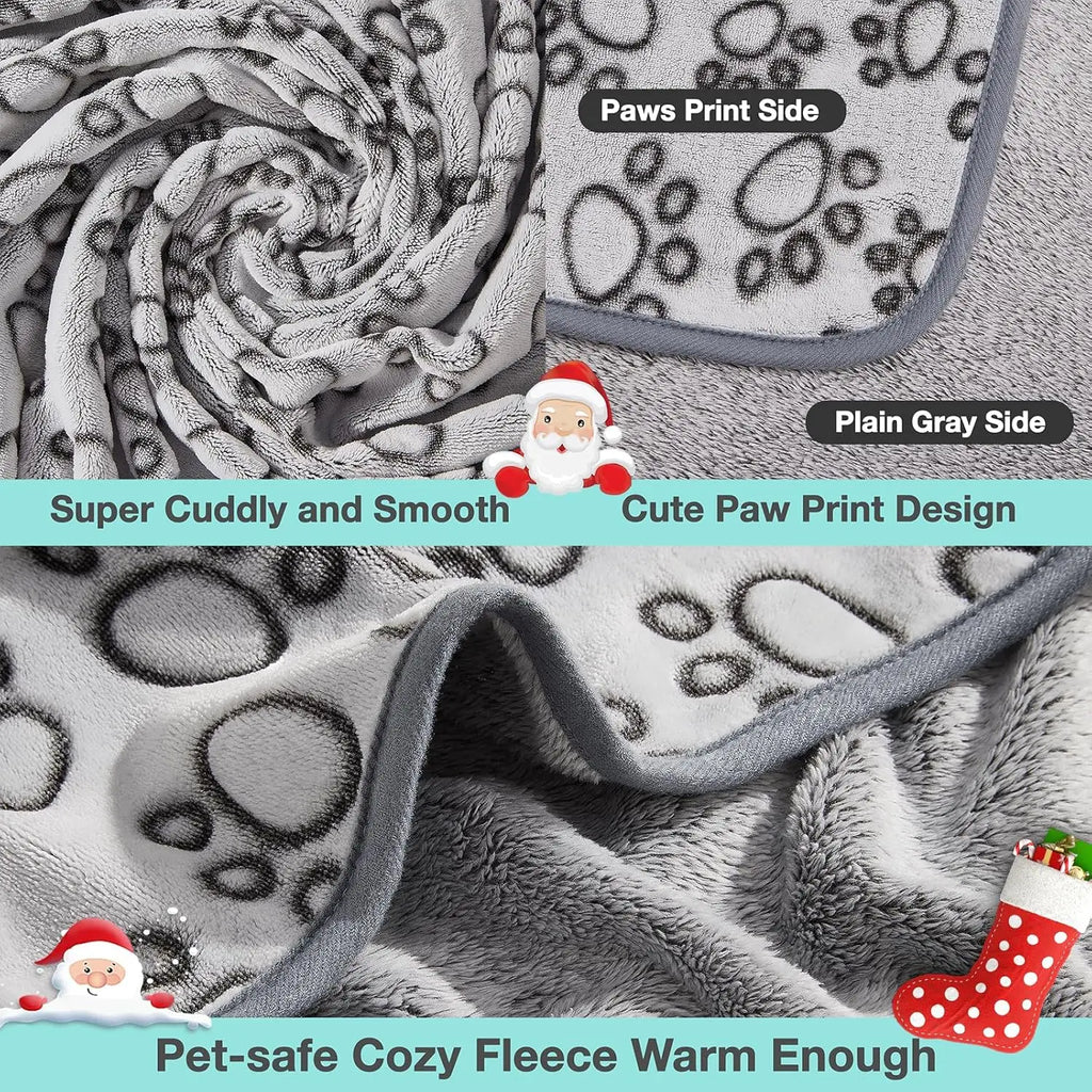 Premium Soft Dog Blanket – Washable Fleece for Indoor Cats & Dogs