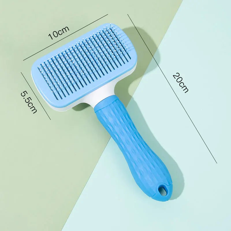 Pet Grooming Brush & Comb – Hair Remover for Dogs, Cats, Puppies & Kittens