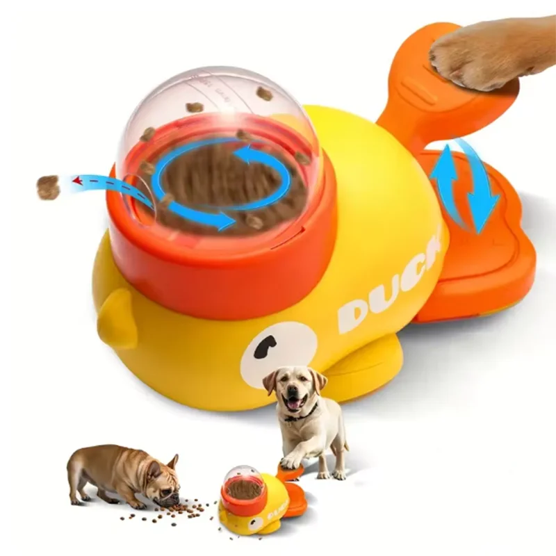 Interactive Duck Puzzle Feeder for Dogs & Cats – Slow Feed, Anti-Gulp