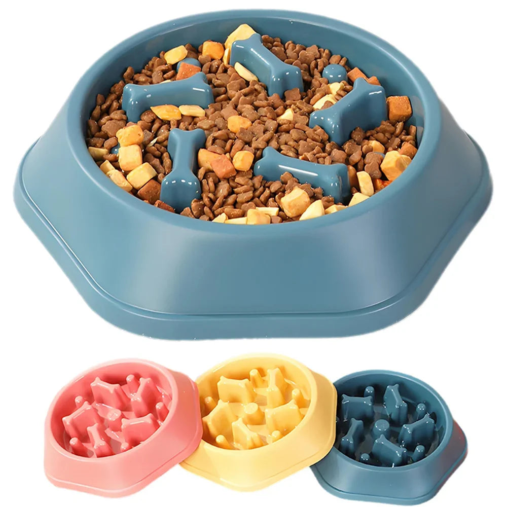 Slow Feeder Dog Bowl – Anti-Choking Puzzle Dish for Small & Medium Dogs
