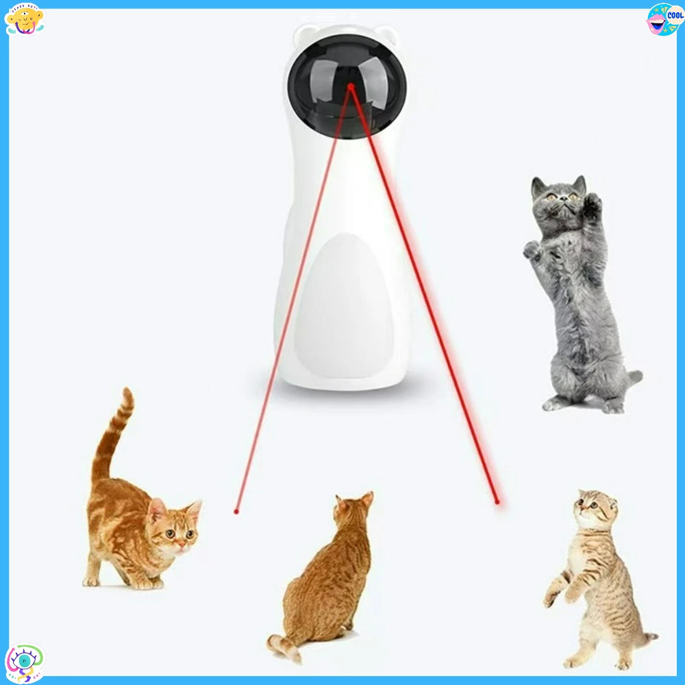 Automatic Laser Cat Toy – Spinning Laser with Adjustable Speed & 15-Min Timer