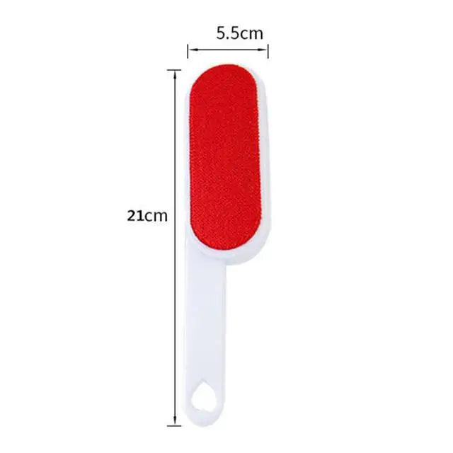 2-Sided Pet Hair Remover Brush – Self-Cleaning Lint Roller for Sofa, Carpet & Clothes