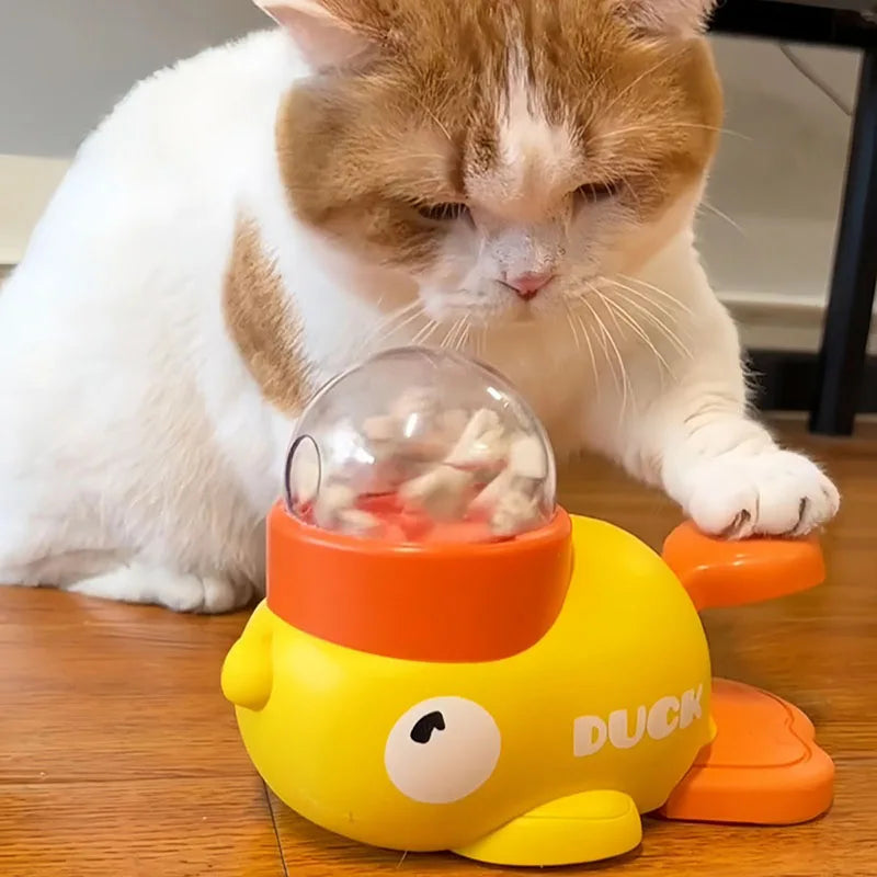 Interactive Duck Puzzle Feeder for Dogs & Cats – Slow Feed, Anti-Gulp