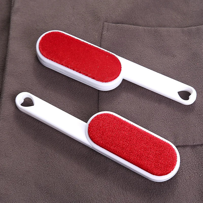 2-Sided Pet Hair Remover Brush – Self-Cleaning Lint Roller for Sofa, Carpet & Clothes