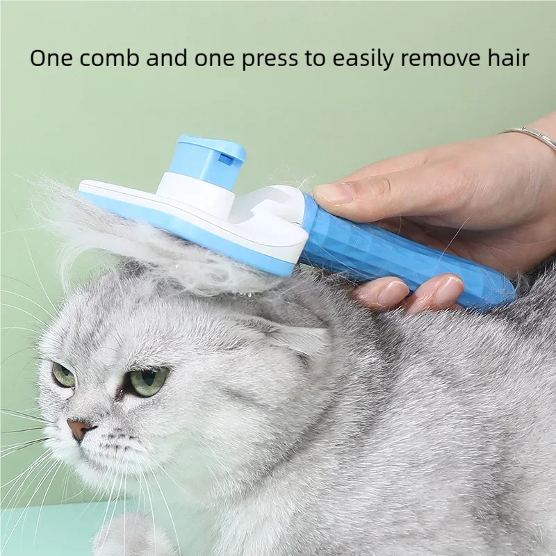 Pet Grooming Brush & Comb – Hair Remover for Dogs, Cats, Puppies & Kittens