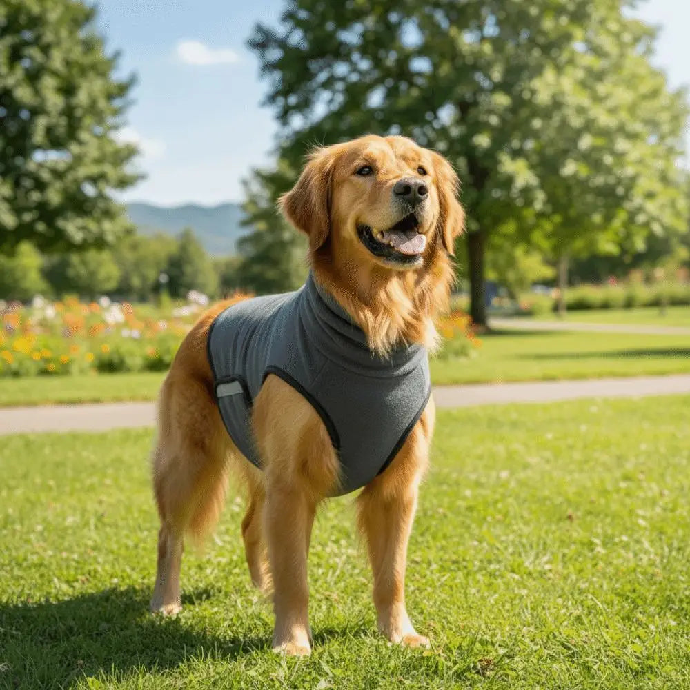 Noise-Proof Dog Anxiety Vest – Breathable Reflective Calming Wrap for Dogs