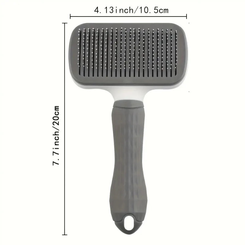 Easy-Clean Self-Cleaning Pet Grooming Brush – One-Click Hair Removal for Dogs & Cats