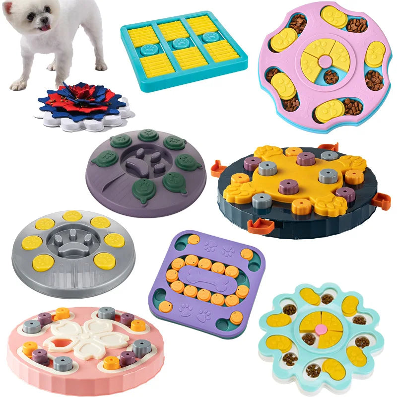 Dog Puzzle Slow Feeder Toy – IQ-Boosting Interactive Food Dispenser