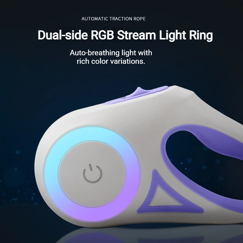 Retractable LED Dog Leash – Light-Up Safety Leash for Night Walks