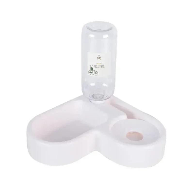 Automatic Pet Water & Food Bowl – 500ml Dual-Use Moisture-Proof Feeder